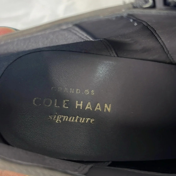 COLE HAAN Yasmine Pointed Toe Slim Heel Ankle Booties Grey Leather Buckle 9.5 - Picture 12 of 15